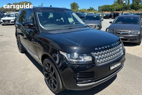 Black 2015 Land Rover Range Rover SUV V6SC VOGUE 4X4