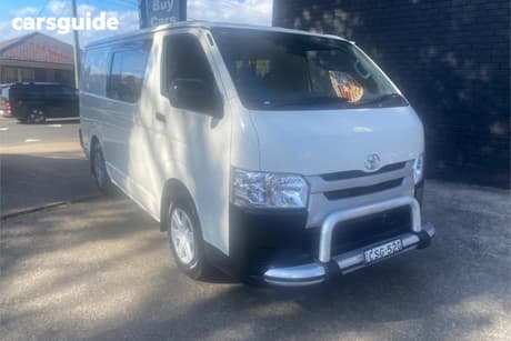 White 2014 Toyota HiAce Van Lwb