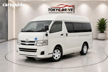 White 2013 Toyota HiAce Sedan DX LONG