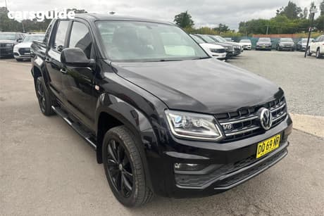 Black 2021 Volkswagen Amarok Dual Cab Utility Tdi580 Highline 4Motion