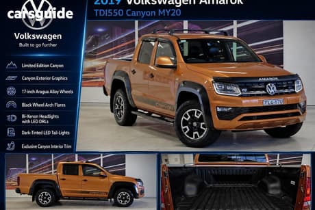 Orange 2019 Volkswagen Amarok Dual Cab Utility Tdi550 Canyon 4Motion (4X4)