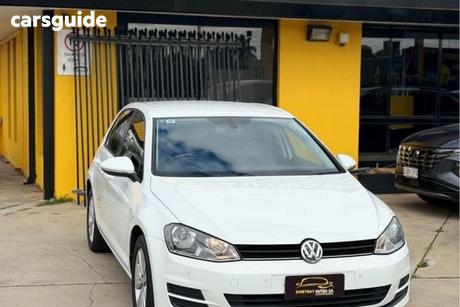 White 2013 Volkswagen Golf Hatch 90 TSI COMFORTLINE AU MY14