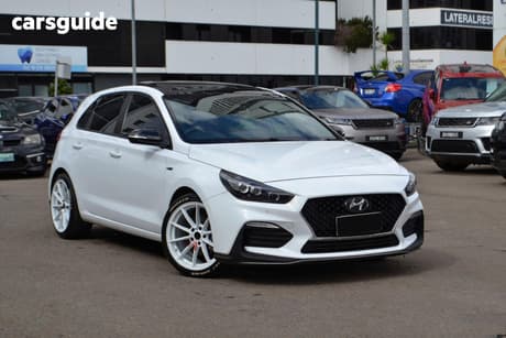 White 2022 Hyundai I30 Hatchback N Line Premium