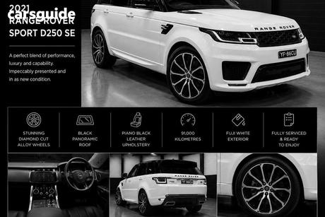 White 2021 Land Rover Range Rover Sport Wagon D250 Se (183Kw)