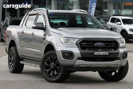 Silver 2021 Ford Ranger Double Cab Pick Up Wildtrak 2.0 (4X4)