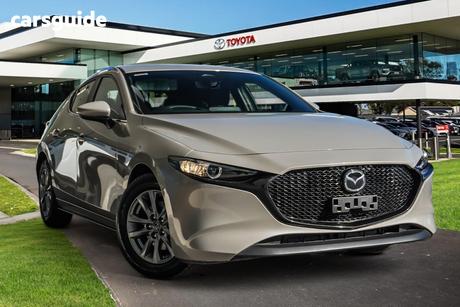 Silver 2024 Mazda 3 Hatchback G20 Pure