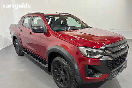Red 2026 Isuzu D-MAX Crew Cab Utility X-Terrain (4X4)