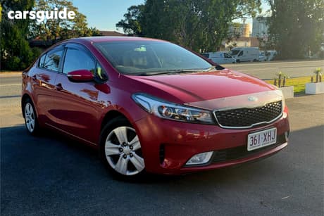Red 2017 Kia Cerato Sedan S