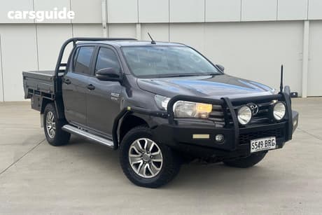 Grey 2017 Toyota Hilux Dual Cab Chassis Sr (4X4)