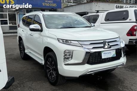 White 2021 Mitsubishi Pajero Sport Wagon Exceed (4X4) 7 Seat