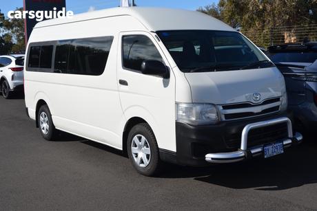 White 2011 Toyota HiAce Bus Commuter