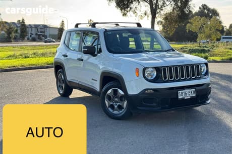 White 2016 Jeep Renegade Wagon Sport