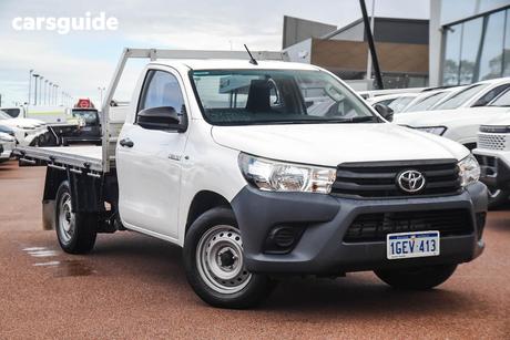White 2016 Toyota Hilux Cab Chassis Workmate
