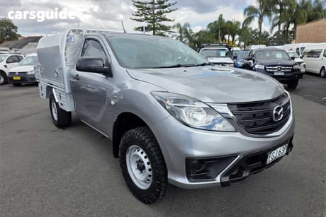 Silver 2019 Mazda BT-50 Cab Chassis Xt (4X2) (5Yr)