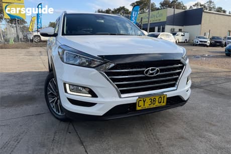 White 2020 Hyundai Tucson Wagon Elite (Fwd)