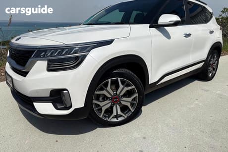 White 2020 Kia Seltos Wagon Gt Line (Awd)