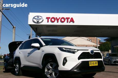 White 2021 Toyota RAV4 Wagon Gx (Awd) Hybrid