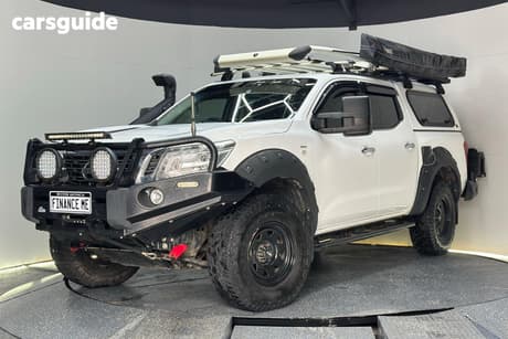 White 2015 Nissan Navara Dual Cab Utility St (4X4)