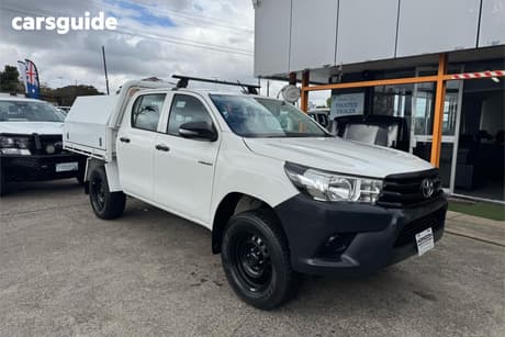 White 2018 Toyota Hilux Double Cab Pick Up Workmate Hi-Rider