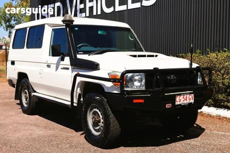 White 2018 Toyota Landcruiser Workmate (4X4) 2 Seat