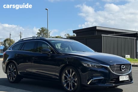 Blue 2017 Mazda 6 Wagon Gt