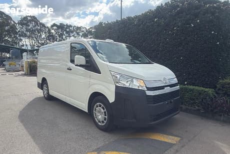 White 2024 Toyota HiAce Van Lwb Barn Door