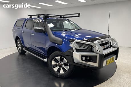 Blue 2021 Isuzu D-MAX Crew Cab Utility Ls-U+ (4X4)