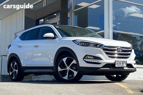 White 2017 Hyundai Tucson Wagon Highlander (Awd)