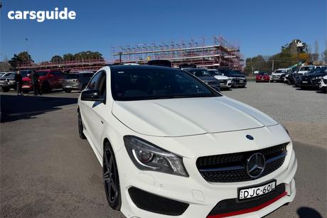 White 2016 Mercedes-Benz CLA250 Coupe Sport 4Matic