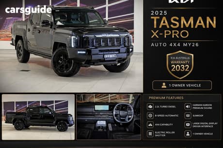 Black 2025 Kia Tasman Double Cab Pick Up X-Pro (4X4) (0.9T) Bdy Fender