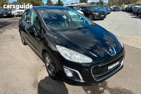 Black 2013 Peugeot 308 Hatchback Sportium Hdi