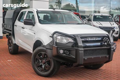 White 2025 Isuzu D-MAX Crew Cab Chassis Sx (4X4)