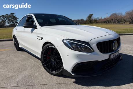 White 2015 Mercedes-Benz C63 Sedan Amg S