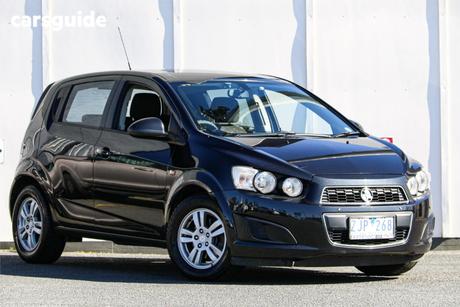 Black 2012 Holden Barina Hatchback