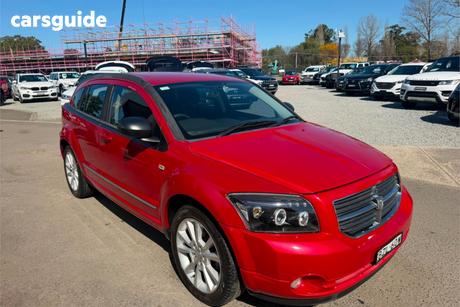 Red 2011 Dodge Caliber Hatchback Sxt