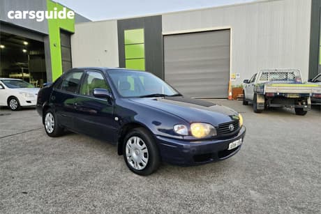 Blue 1999 Toyota Corolla Sedan Conquest