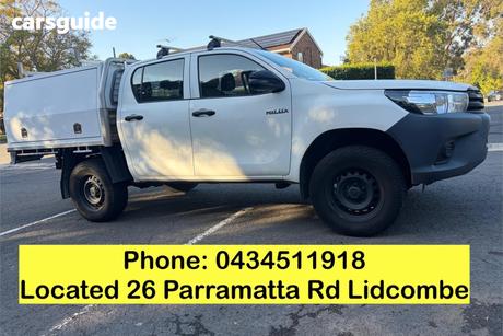White 2019 Toyota Hilux Double Cab Pick Up Workmate Hi-Rider