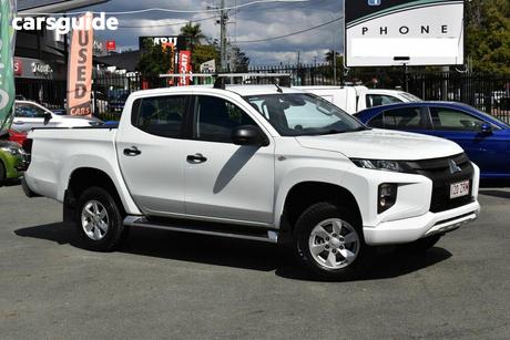 White 2019 Mitsubishi Triton Double Cab Pick Up Glx Plus (4X4)