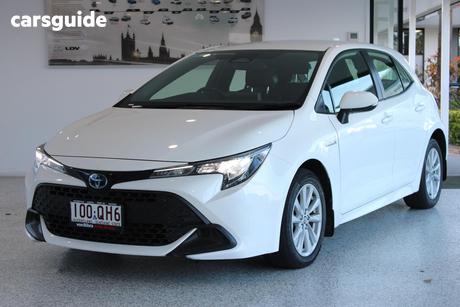 White 2023 Toyota Corolla Hatchback Ascent Sport Hybrid