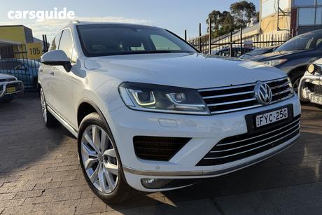White 2016 Volkswagen Touareg Wagon V6 Tdi