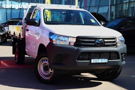 White 2023 Toyota Hilux Cab Chassis Workmate Hi-Rider (4X2)