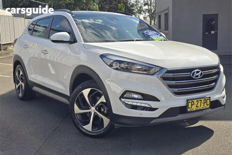 White 2017 Hyundai Tucson Wagon Highlander (Awd)
