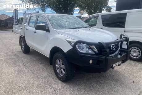White 2019 Mazda BT-50 Dual Cab Chassis Xt (4X4) (5Yr)