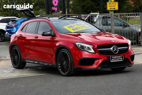 Red 2018 Mercedes-Benz GLA45 Wagon 4Matic