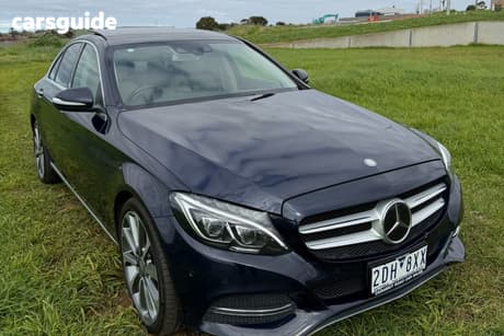 Blue 2015 Mercedes-Benz C250 Sedan