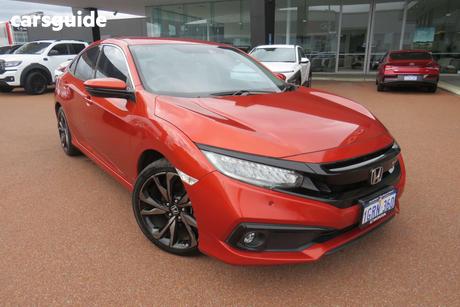 Orange 2019 Honda Civic Sedan Rs