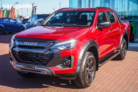 Red 2026 Isuzu D-MAX Crew Cab Utility X-Terrain (4X4)