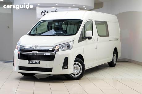 White 2022 Toyota HiAce Van Slwb