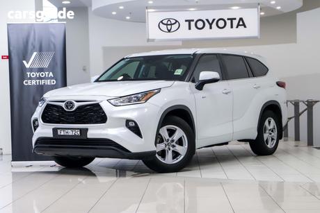 White 2025 Toyota Kluger Wagon Gx Hybrid Awd