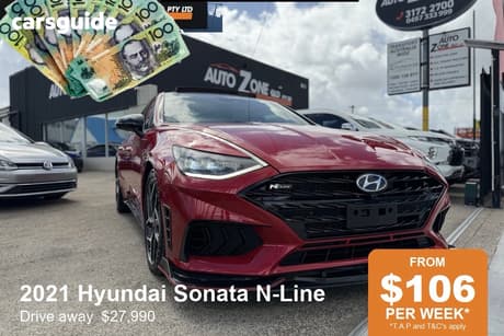 Red 2021 Hyundai Sonata Sedan N Line
